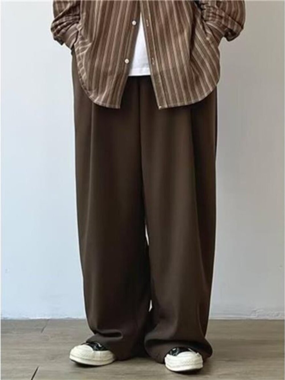 Men's Plus Size Wide Leg Flowy Pants